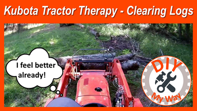 Kubota Tractor Therapy: Clearing&nbsp;Logs